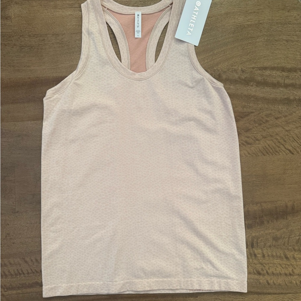 Athleta Momentum Printed Tank Pink L NWT (Bundle 2+ items for 20% off)